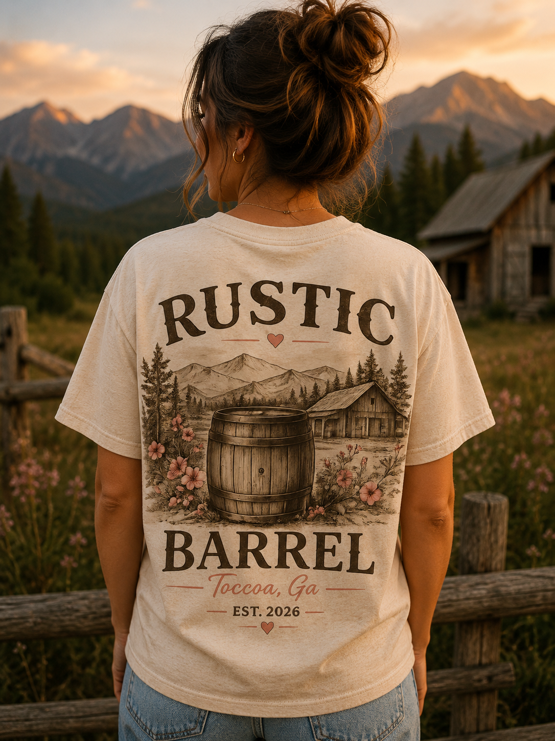 Wildflower Barrel Tee